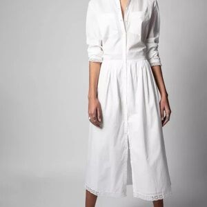 Zadig & Voltaire Ruthy Judo Shirtdress in Medium